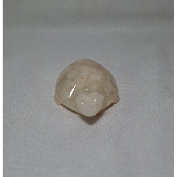 Vintage Carved Onyx Turtle Figure Paperweight - Picture 2 of 10